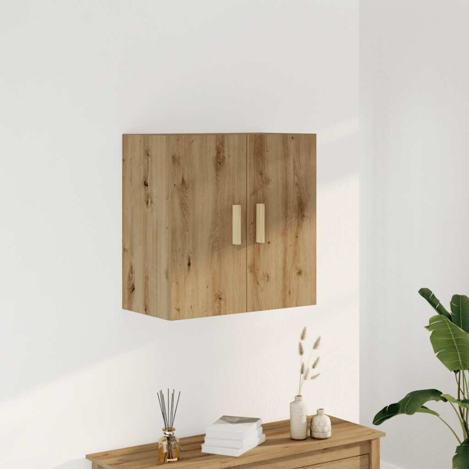 vidaXL Wandkast 60x31x60 cm bewerkt hout artisanaal eikenkleurig afbeelding 1