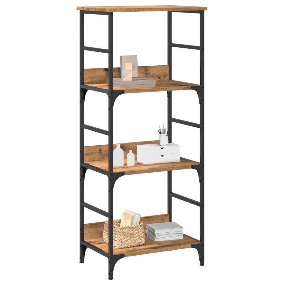 vidaXL Boekenkast 50x33x117,5 cm bewerkt hout artisanaal eikenkleur afbeelding 1