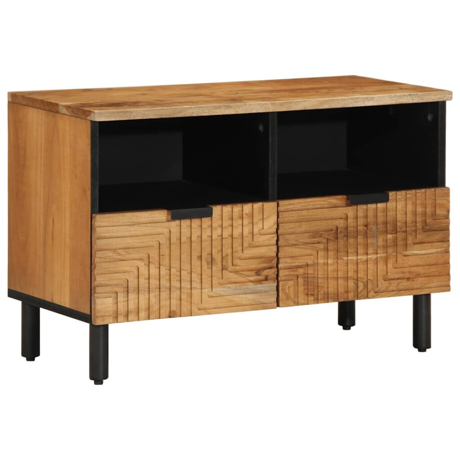vidaXL TV-kast 70x33x46 cm massief acaciahout afbeelding 1