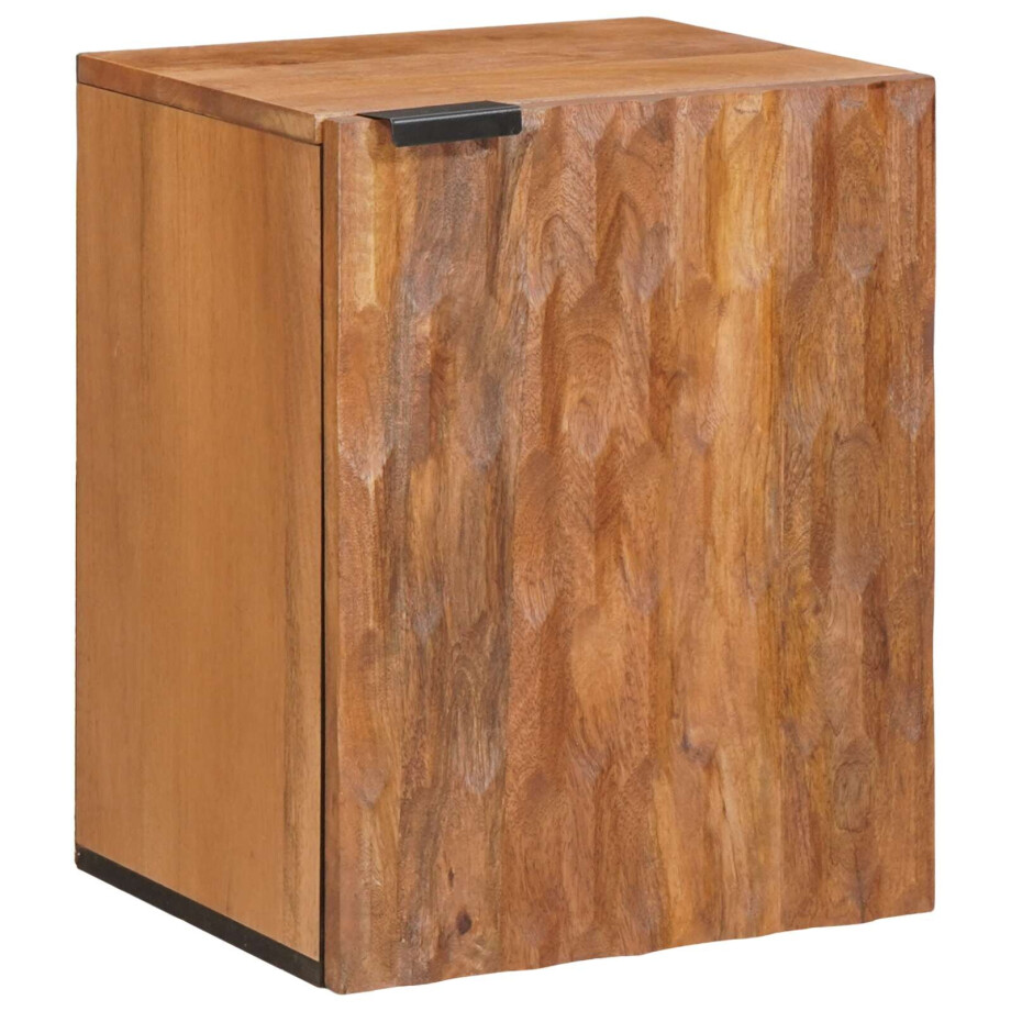 vidaXL Badkamer Hangkast Bruin 38 x 33 x 48 cm Massief Mango Hout afbeelding 1