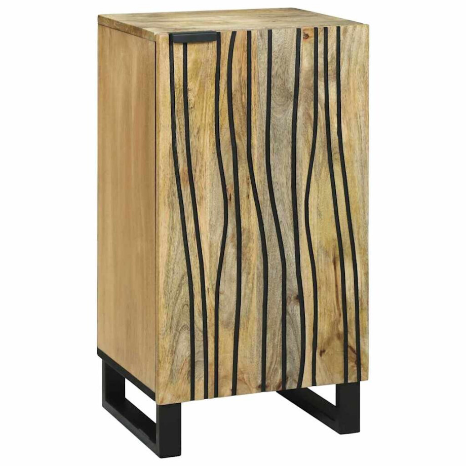 vidaXL Dressoir Bruin 40 x 33 x 75 cm massief mangohout vidaXL Dressoir Bruin 40 x 33 x 75 cm massief mangohout afbeelding 1