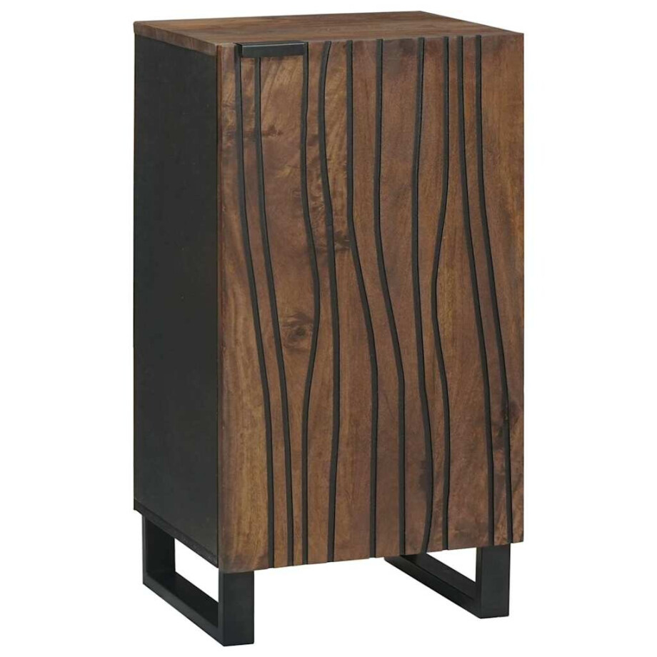vidaXL Dressoir Bruin 40 x 33 x 75 cm massief mangohout vidaXL Dressoir Bruin 40 x 33 x 75 cm massief mangohout afbeelding 1