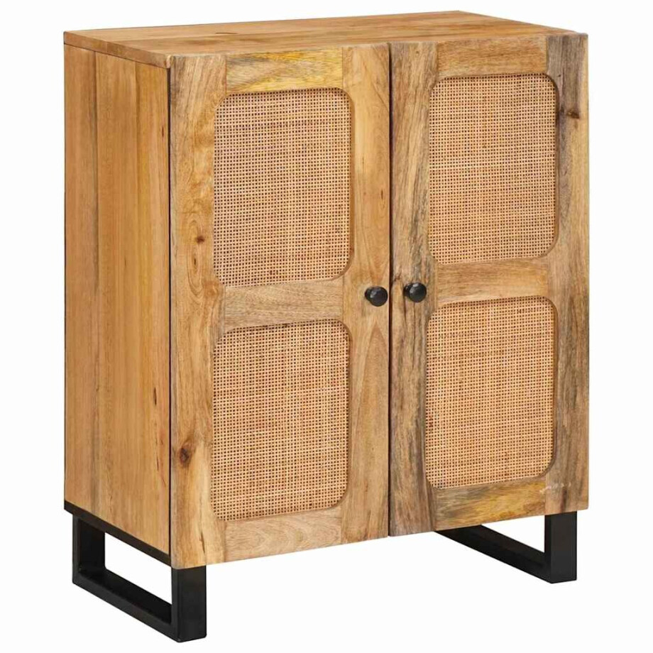vidaXL Dressoir Bruin 60 x 33 x 75 cm Massief Mango Hout vidaXL Dressoir Bruin 60 x 33 x 75 cm Massief Mango Hout afbeelding 1