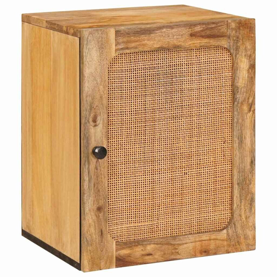 vidaXL Badkamer Hangkast Bruin 38 x 33 x 48 cm Massief Mango Hout afbeelding 1