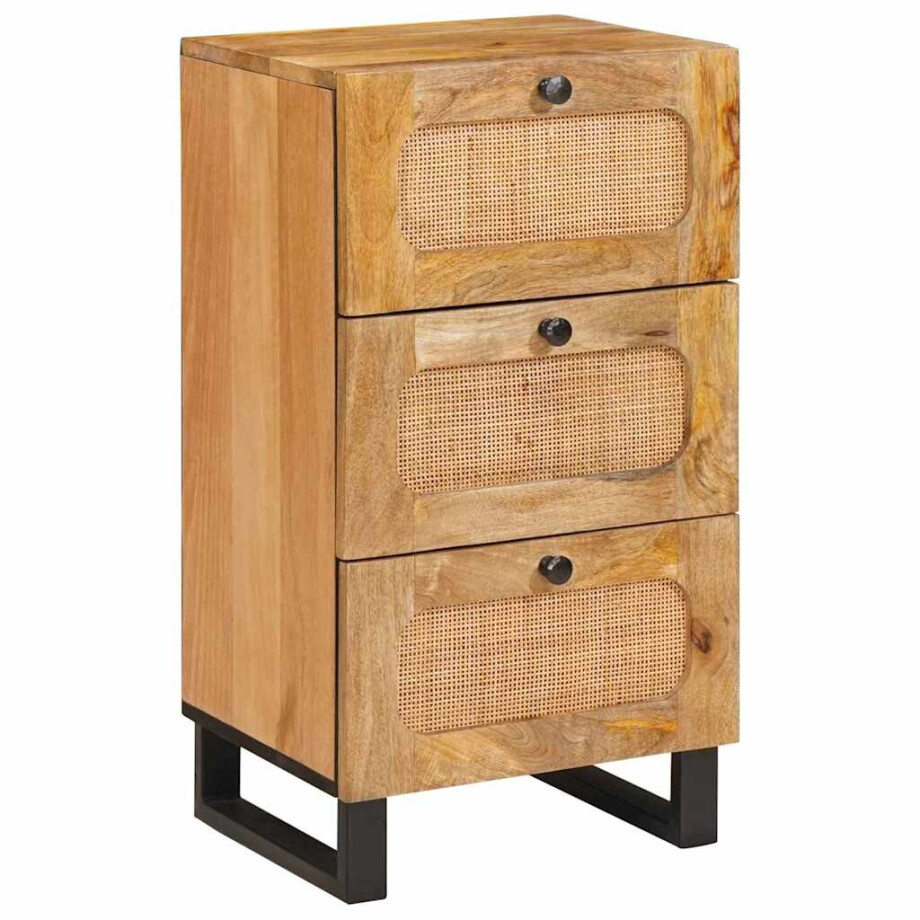 vidaXL Dressoir met lade Bruin 40 x 33 x 75 cm Massief Mango Hout vidaXL Dressoir met lade Bruin 40 x 33 x 75 cm Massief Mango Hout afbeelding 1