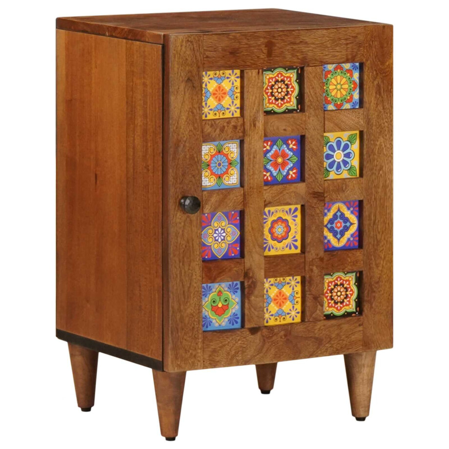 vidaXL Badkamerkast met opslag Walnotenhout 38 x 33 x 58 cm afbeelding 1