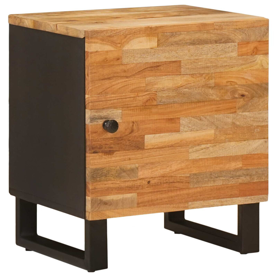 vidaXL Nachtkastje Bruin 40 x 33 x 46 cm Massief Mango Hout vidaXL Nachtkastje Bruin 40 x 33 x 46 cm Massief Mango Hout afbeelding 1