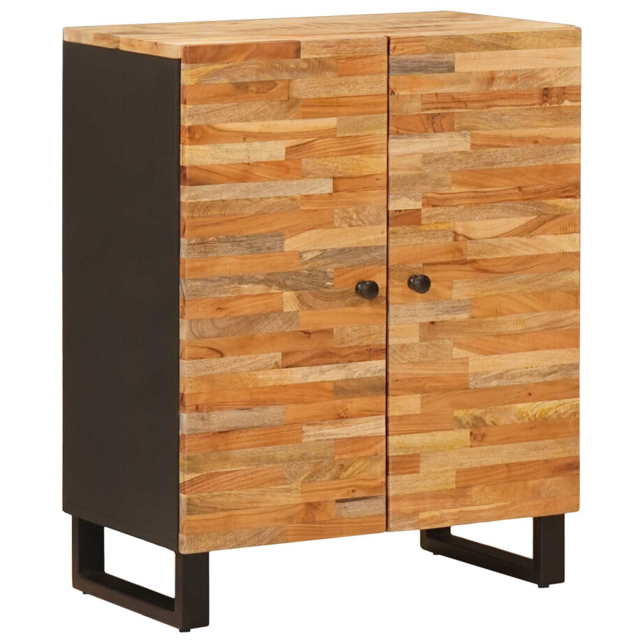 vidaXL Opslag Dressoir Bruin 60 x 33 x 75 cm Massief Mango Hout vidaXL Opslag Dressoir Bruin 60 x 33 x 75 cm Massief Mango Hout afbeelding 1