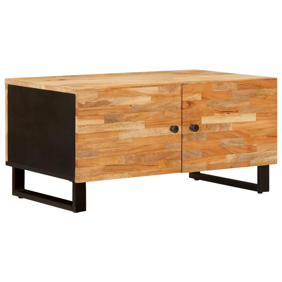 vidaXL Salontafel Bruin 80 x 50 x 40 cm Massief Mango Hout vidaXL Salontafel Bruin 80 x 50 x 40 cm Massief Mango Hout afbeelding 1