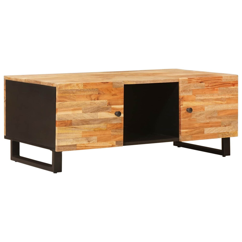 vidaXL Salontafel Bruin 100 x 54 x 40 cm Massief Mango Hout vidaXL Salontafel Bruin 100 x 54 x 40 cm Massief Mango Hout afbeelding 1