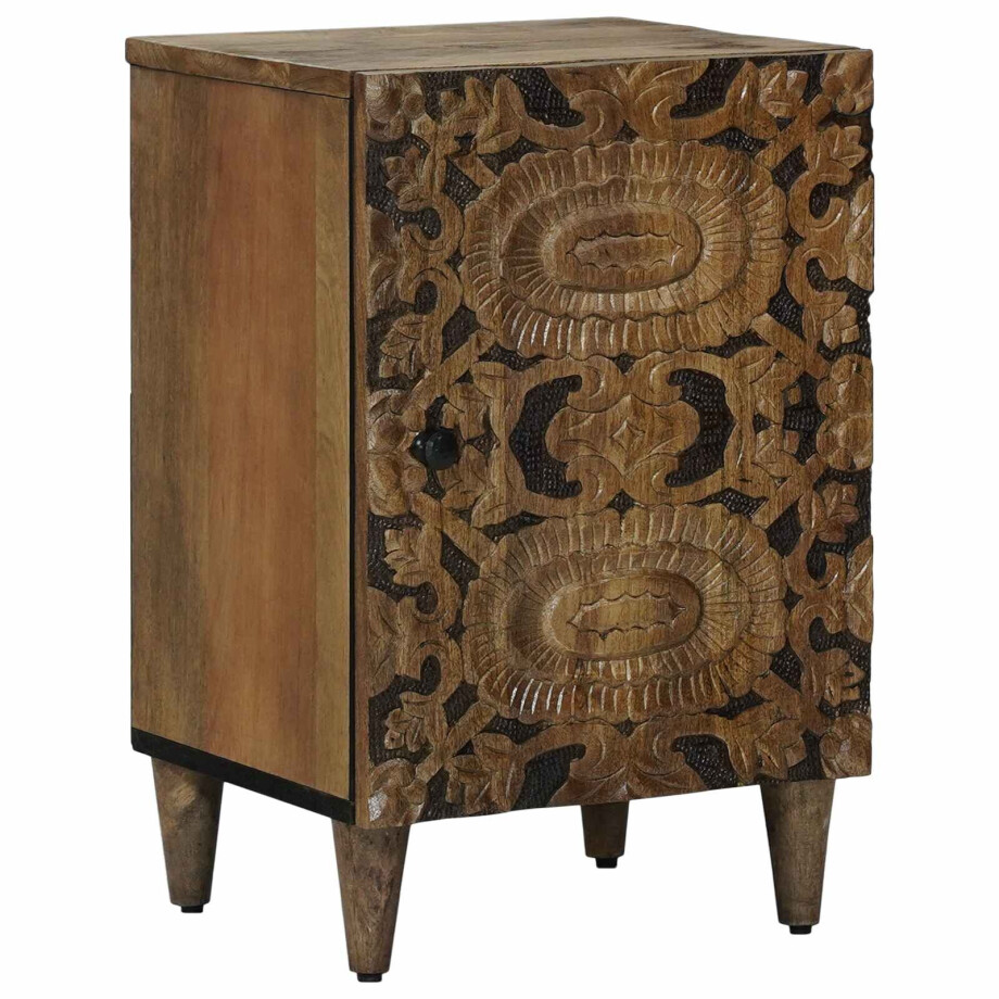 vidaXL Badkamerkast Bruin 38 x 33,5 x 58 cm Massief Mango Hout vidaXL Badkamerkast Bruin 38 x 33,5 x 58 cm Massief Mango Hout afbeelding 1