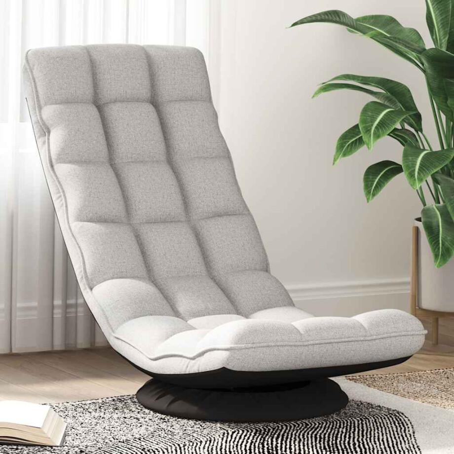 vidaXL Vloerkruk Cloud 70x51x79 cm stof wolkengrijs vidaXL Vloerkruk Cloud 70x51x79 cm stof wolkengrijs afbeelding 1