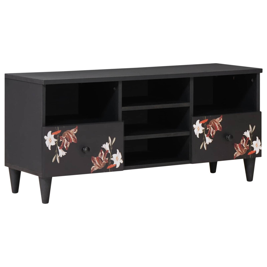 vidaXL Opslagkasten Multikleur 100 x 33,5 x 46 cm Massief Mango Hout vidaXL Opslagkasten Multikleur 100 x 33,5 x 46 cm Massief Mango Hout afbeelding 1