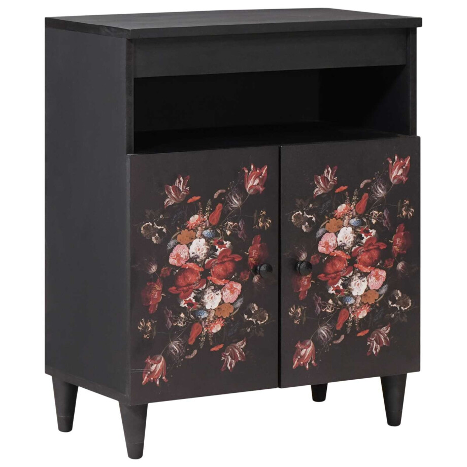 vidaXL Opslagkasten Multikleur 60 x 33,5 x 75 cm Massief Mango Hout afbeelding 1