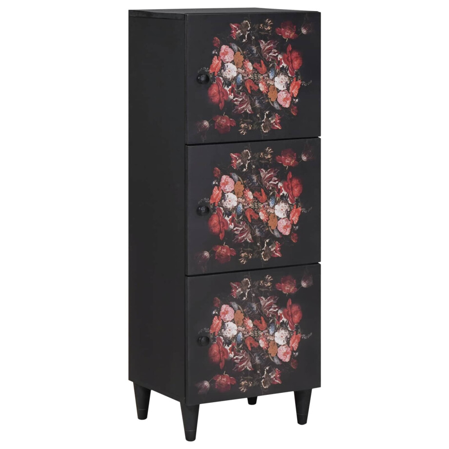 vidaXL Opslagkasten Multikleur 40 x 33,5 x 110 cm Massief Mango Hout afbeelding 1