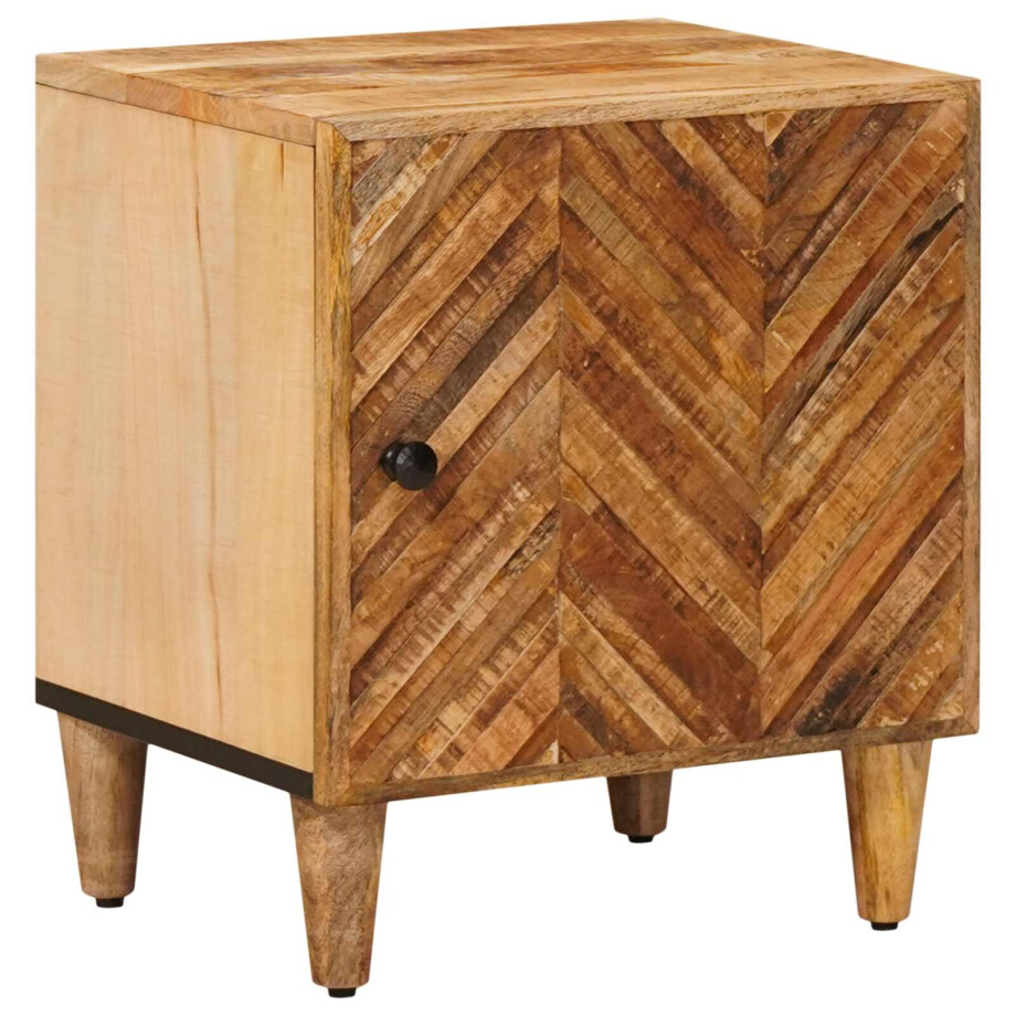 vidaXL Nachtkastje Bruin 40 x 33,5 x 46 cm Massief Mango Hout vidaXL Nachtkastje Bruin 40 x 33,5 x 46 cm Massief Mango Hout afbeelding 1