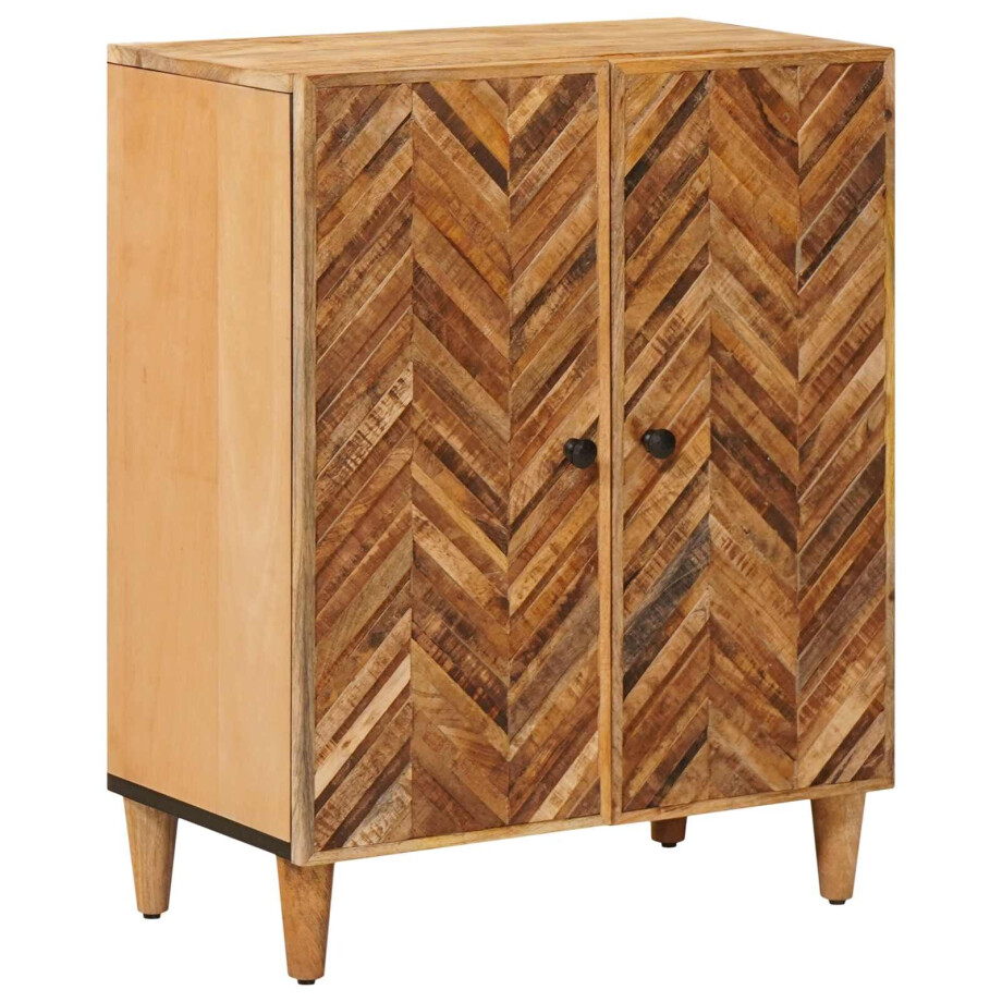 vidaXL Opslagkasten Bruin 60 x 33,5 x 75 cm Massief Mango Hout vidaXL Opslagkasten Bruin 60 x 33,5 x 75 cm Massief Mango Hout afbeelding 1