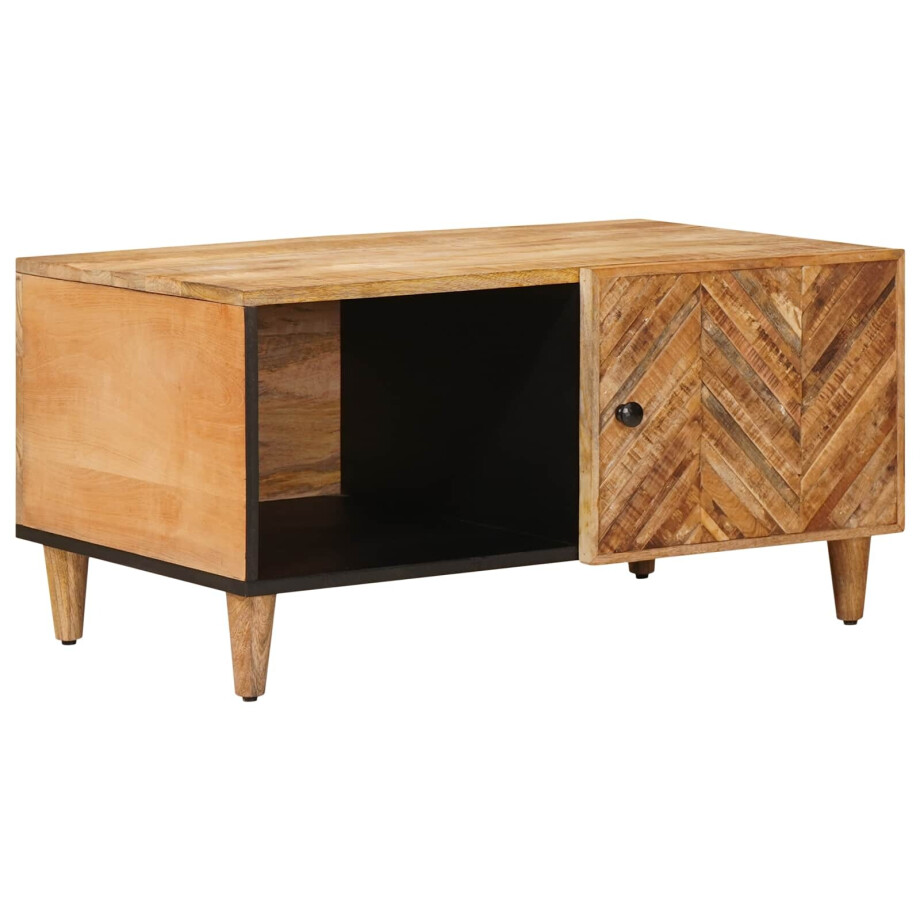 vidaXL Salontafel Bruin 80 x 50 x 40 cm Massief Mango Hout vidaXL Salontafel Bruin 80 x 50 x 40 cm Massief Mango Hout afbeelding 1