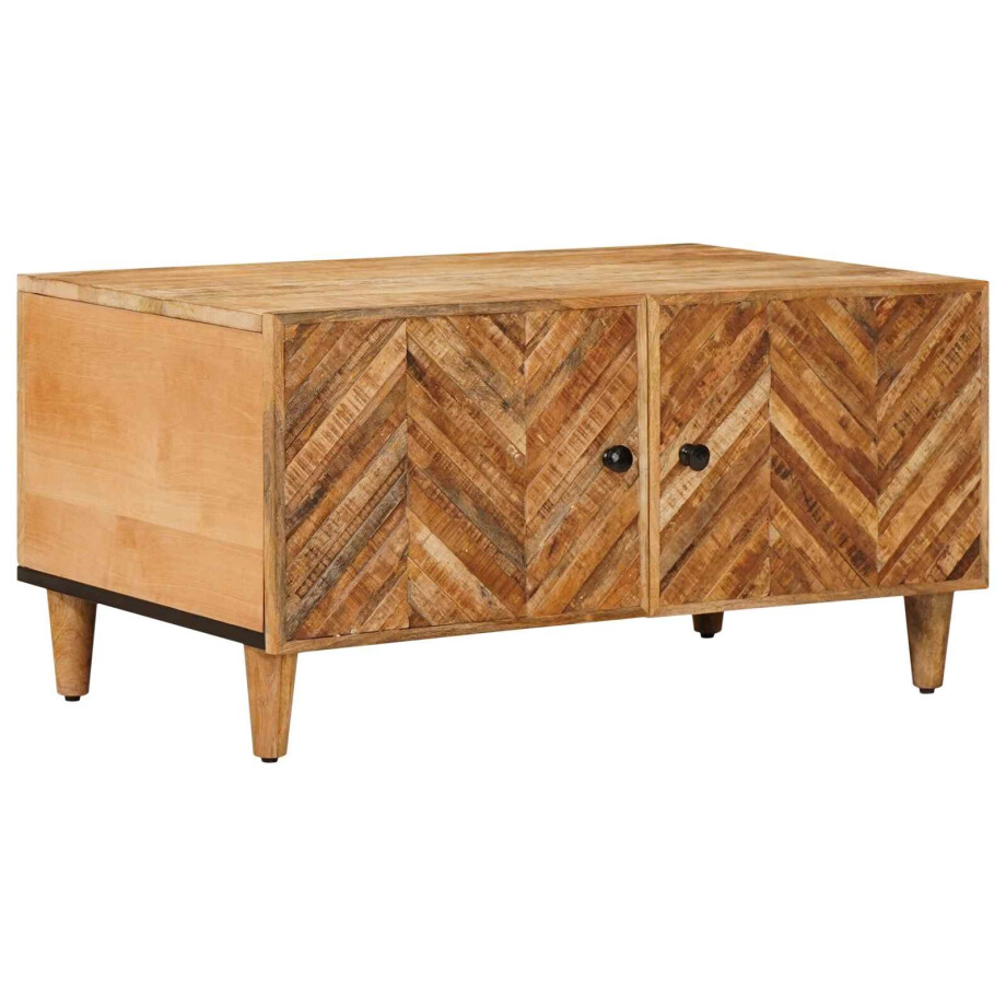 vidaXL Salontafel Bruin 80 x 50 x 40 cm Massief Mango Hout vidaXL Salontafel Bruin 80 x 50 x 40 cm Massief Mango Hout afbeelding 1