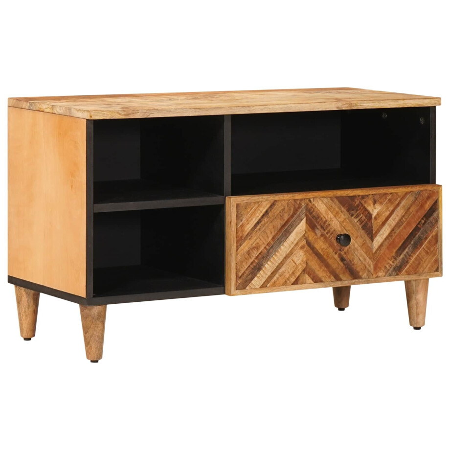 vidaXL Opslagkasten Bruin 80 x 33,5 x 46 cm Massief Mango Hout vidaXL Opslagkasten Bruin 80 x 33,5 x 46 cm Massief Mango Hout afbeelding 1