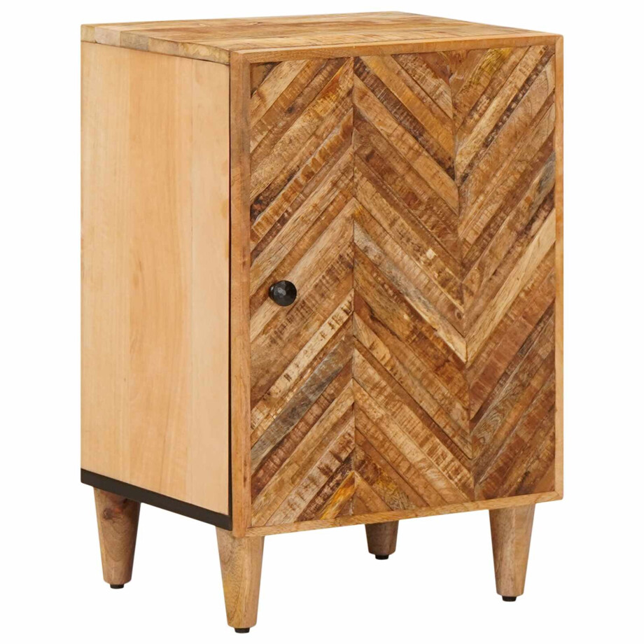 vidaXL Badkamerkast Bruin 38 x 33,5 x 58 cm Massief Mango Hout afbeelding 1