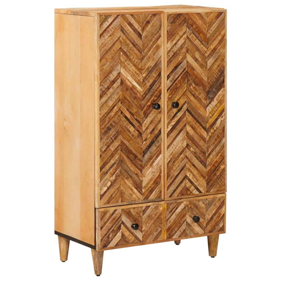 vidaXL Opslagkasten Bruin 60 x 33,5 x 100 cm Massief Mango Hout vidaXL Opslagkasten Bruin 60 x 33,5 x 100 cm Massief Mango Hout afbeelding 1