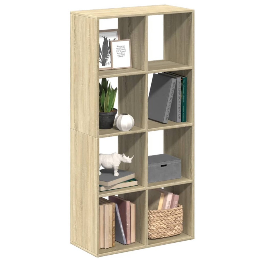 vidaXL Kamerscherm / boekenkast 69,5x29x137,5 cm hout sonoma eiken afbeelding 1