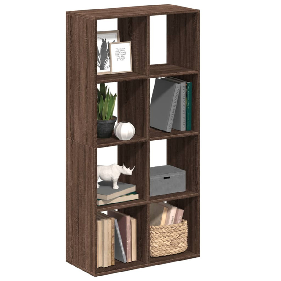 vidaXL Kamerscherm / boekenkast 69,5x29x137,5 cm hout bruin eikenkleur afbeelding 1