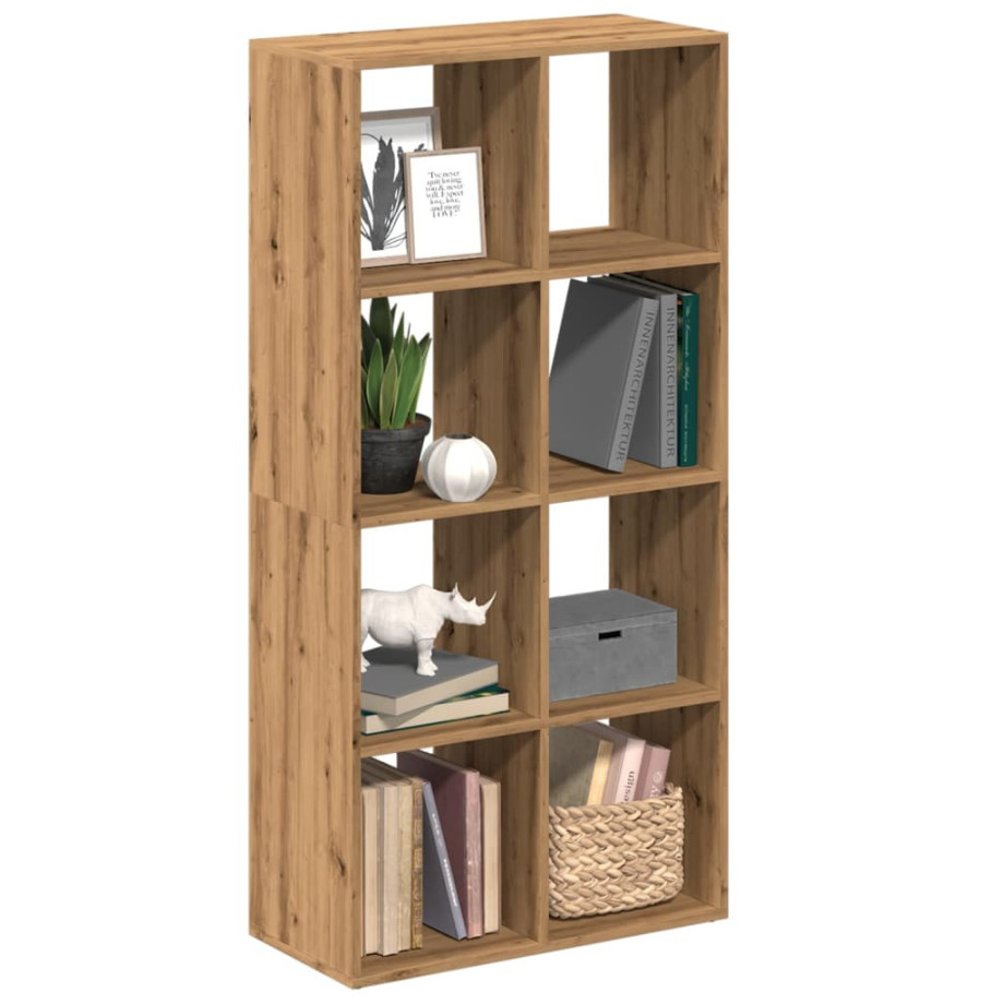 vidaXL Kamerscherm / boekenkast 69,5x29x137,5 cm hout artisanaal eiken afbeelding 1