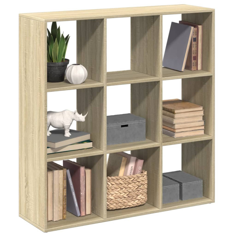 vidaXL Kamerscherm / boekenkast 102x29x103,5 cm hout sonoma eikenkleur afbeelding 1