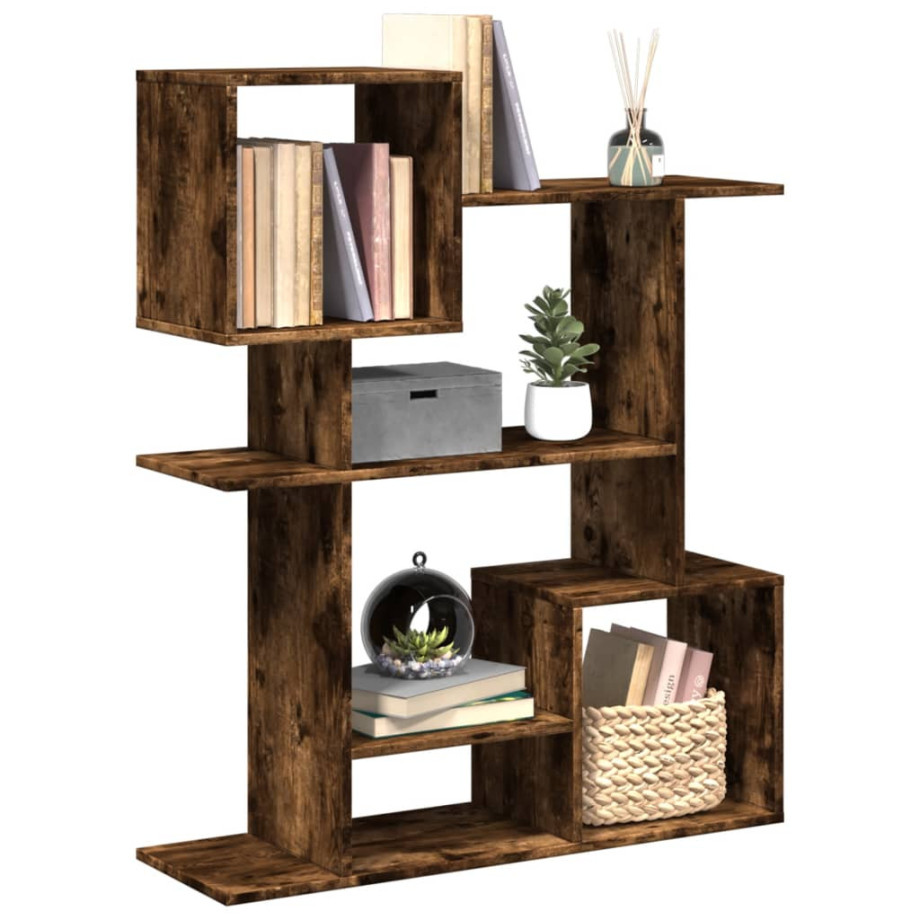 vidaXL Kamerscherm / boekenkast 92x29x112 cm hout gerookt eiken afbeelding 1