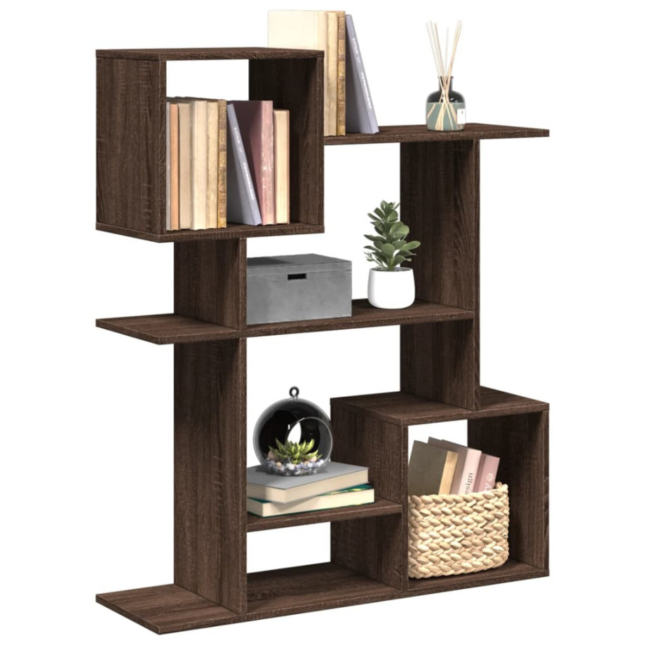 vidaXL Kamerscherm / boekenkast 92x29x112 cm hout bruin eikenkleur afbeelding 1