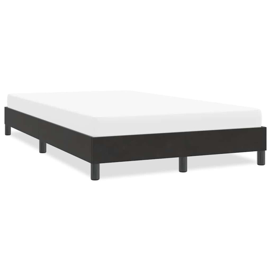 vidaXL Bedframe zonder matras 120x210 cm fluweel zwart afbeelding 1