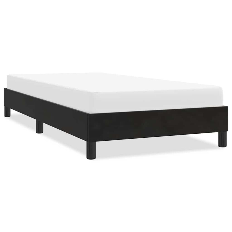 vidaXL Bedframe zonder matras 80x220 cm fluweel zwart vidaXL Bedframe zonder matras 80x220 cm fluweel zwart afbeelding 1