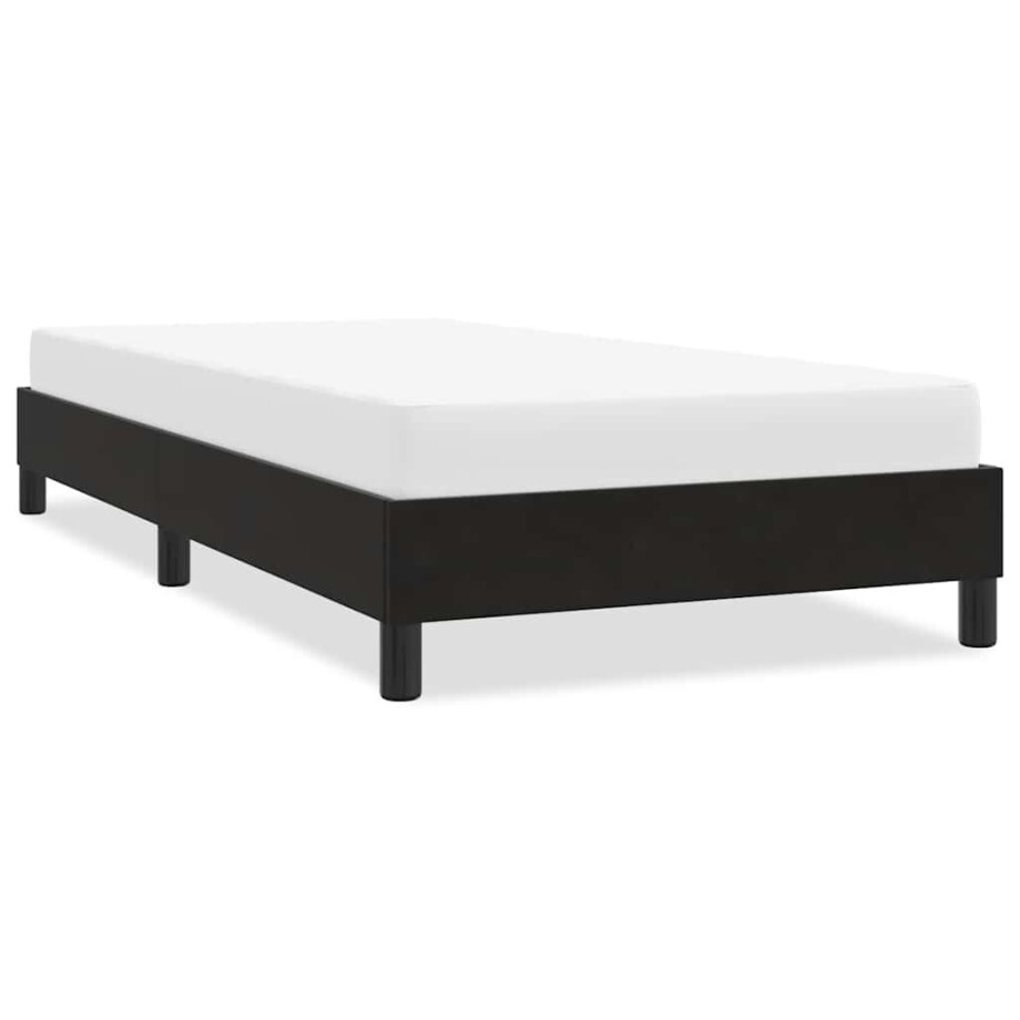 vidaXL Bedframe zonder matras 100x220 cm fluweel zwart vidaXL Bedframe zonder matras 100x220 cm fluweel zwart afbeelding 1