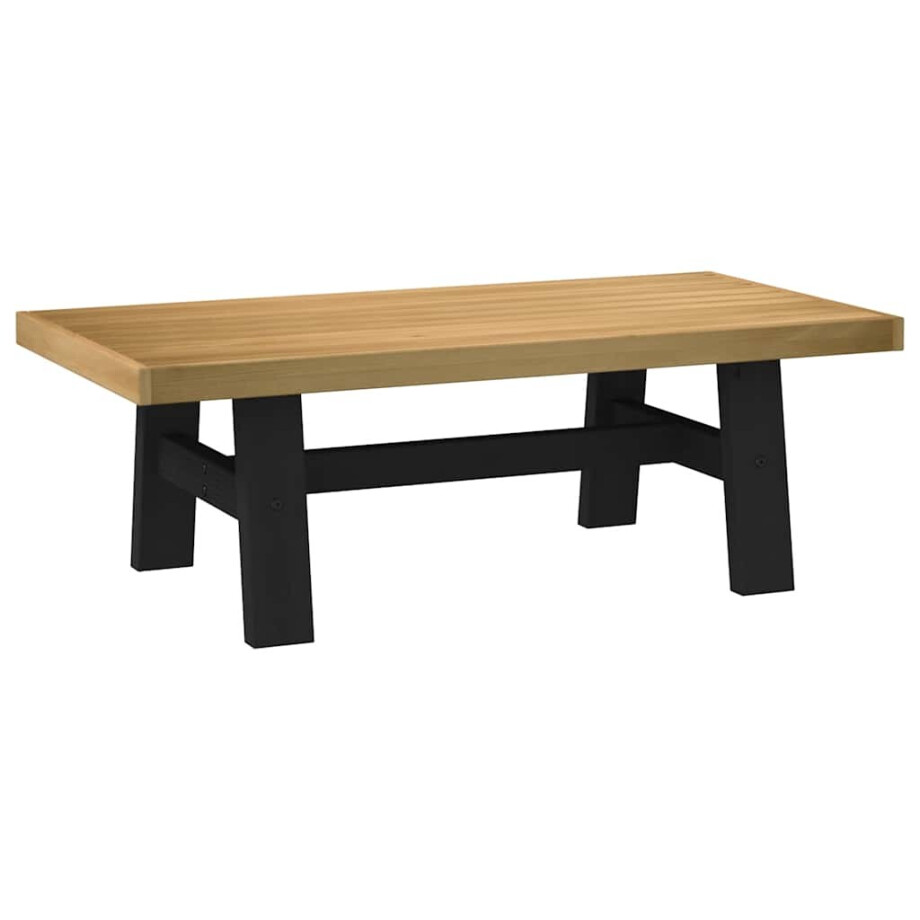 vidaXL Salontafel NOAIN A-vormige poten 120x60x40 cm massief hout vidaXL Salontafel NOAIN A-vormige poten 120x60x40 cm massief hout afbeelding 1
