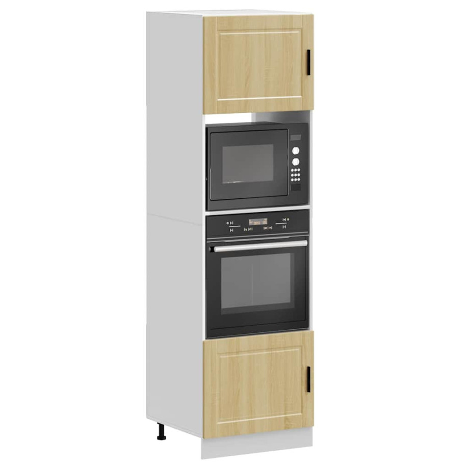 vidaXL Ovenkasten 2 st Porto bewerkt hout sonoma eikenkleurig vidaXL Ovenkasten 2 st Porto bewerkt hout sonoma eikenkleurig afbeelding 1