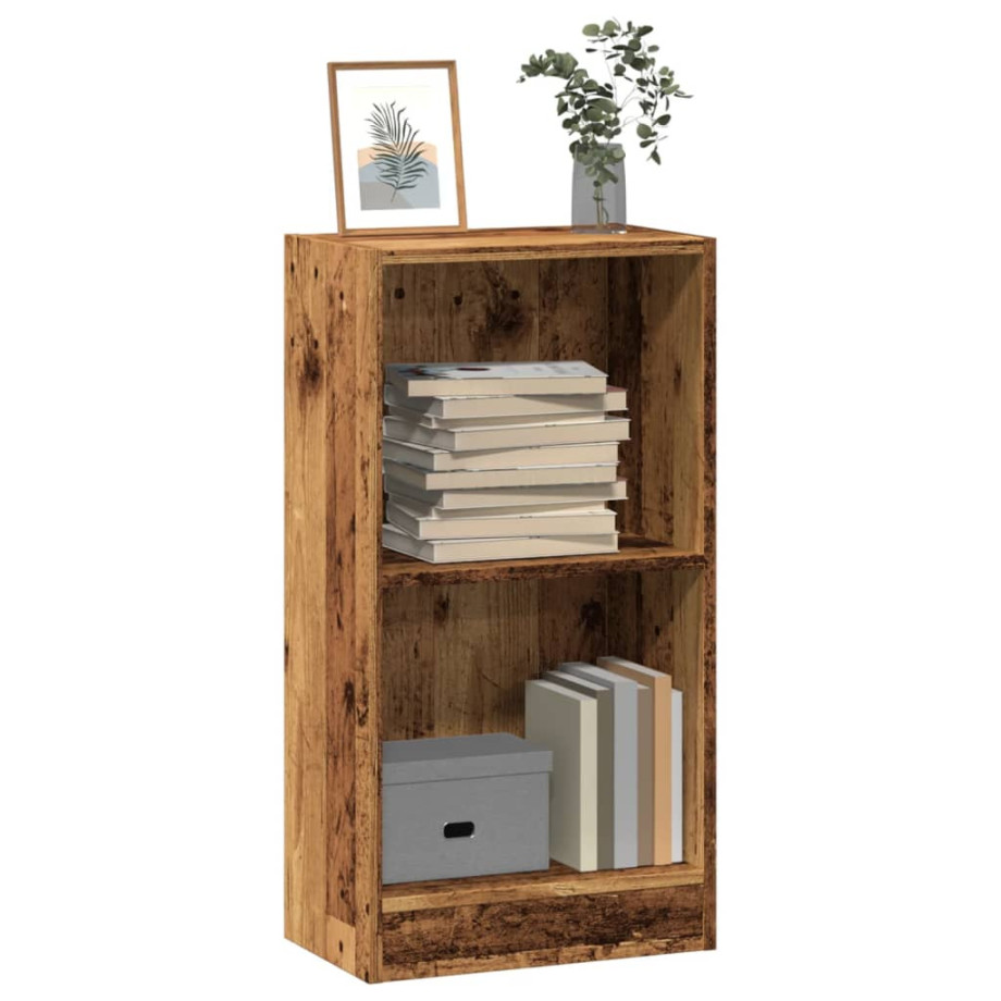 vidaXL Boekenkast 40x24x76 cm bewerkt hout oud houtkleurig afbeelding 1