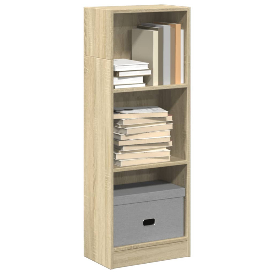 vidaXL Boekenkast 40x24x109 cm bewerkt hout sonoma eikenkleurig afbeelding 1