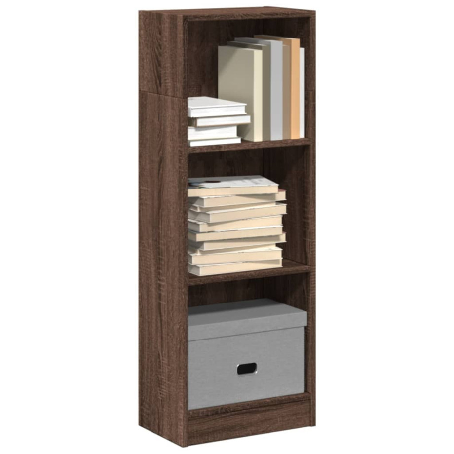vidaXL Boekenkast 40x24x109 cm bewerkt hout bruin eikenkleurig afbeelding 1