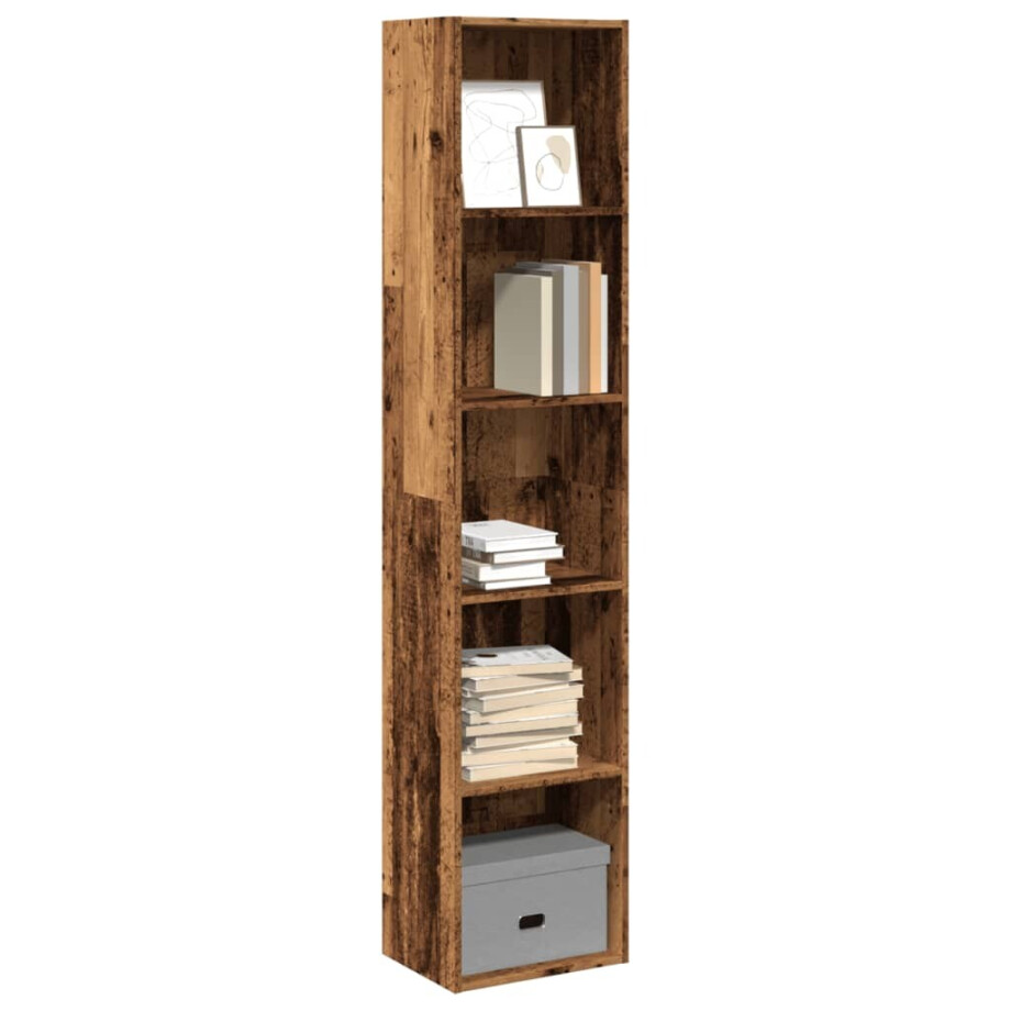 vidaXL Boekenkast 40x30x189 cm bewerkt hout oud houtkleurig afbeelding 1