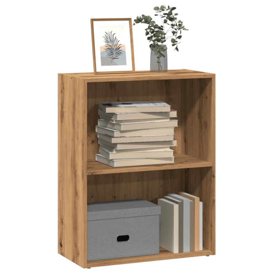 vidaXL Boekenkast 60x30x77 cm bewerkt hout artisanaal eikenkleurig vidaXL Boekenkast 60x30x77 cm bewerkt hout artisanaal eikenkleurig afbeelding 1