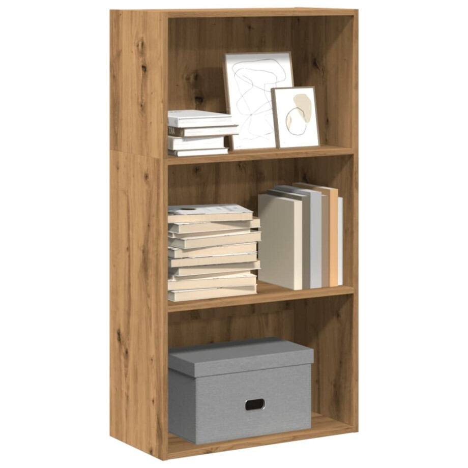 vidaXL Boekenkast 60x30x114 cm bewerkt hout artisanaal eikenkleurig afbeelding 1