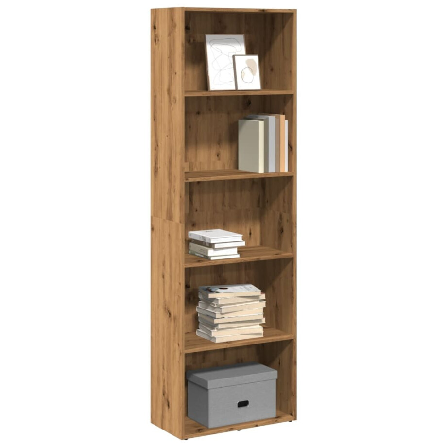 vidaXL Boekenkast 60x30x189 cm bewerkt hout artisanaal eikenkleurig vidaXL Boekenkast 60x30x189 cm bewerkt hout artisanaal eikenkleurig afbeelding 1