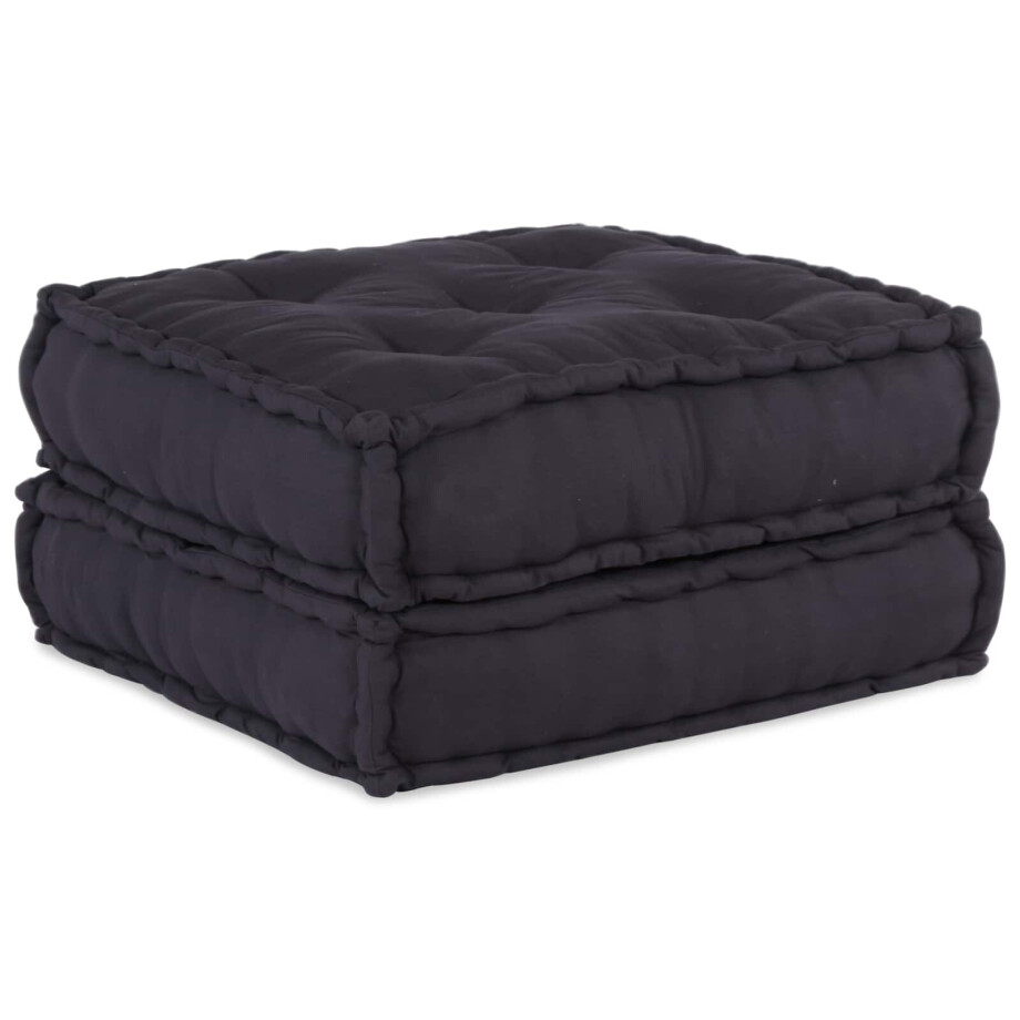 vidaXL Modulair bank 2 pcs Antraciet 140 x 70 x 36 cm Stof vidaXL Modulair bank 2 pcs Antraciet 140 x 70 x 36 cm Stof afbeelding 1