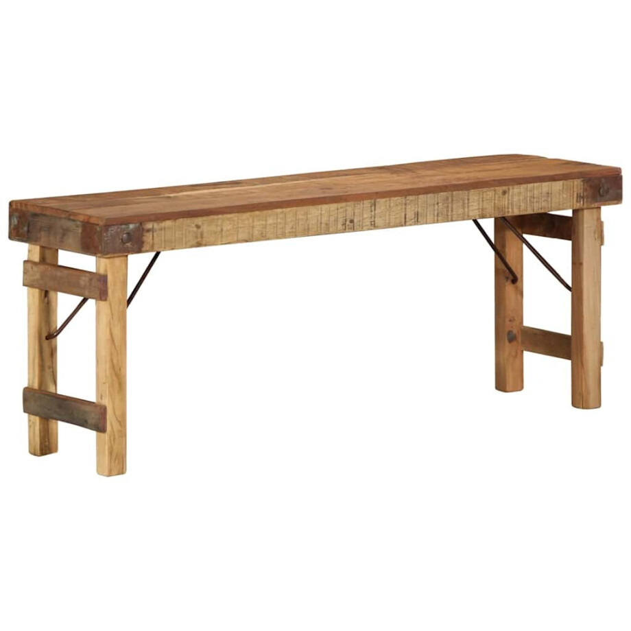 vidaXL Bank Naturel 110 x 35 x 46 cm Hergebruikt Oud Hout vidaXL Bank Naturel 110 x 35 x 46 cm Hergebruikt Oud Hout afbeelding 1