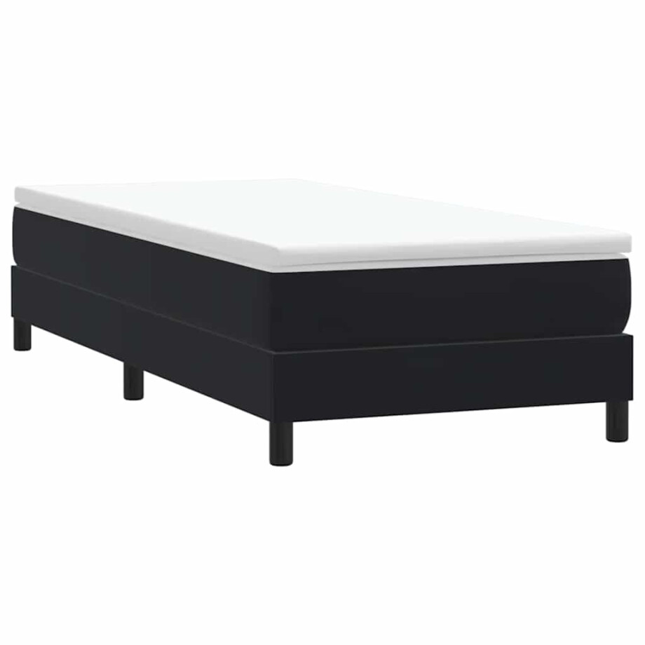 vidaXL Boxspring zonder matras fluweel zwart 90x210 cm afbeelding 1