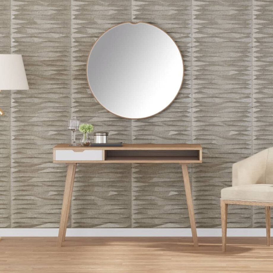 vidaXL 48 st Wandpanelen steen 12 m² 50x50 cm XPS beton afbeelding 1