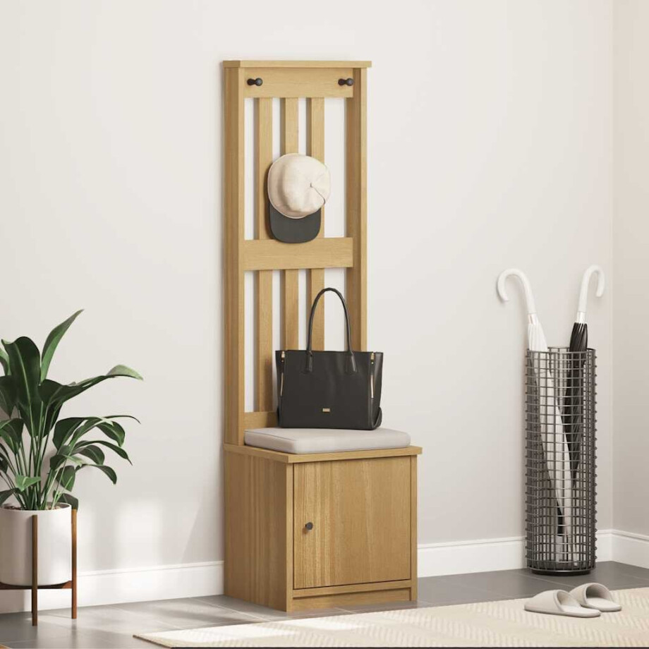 vidaXL Kapstok SANDNES 45x40x159,5 cm massief grenenhout vidaXL Kapstok SANDNES 45x40x159,5 cm massief grenenhout afbeelding 1