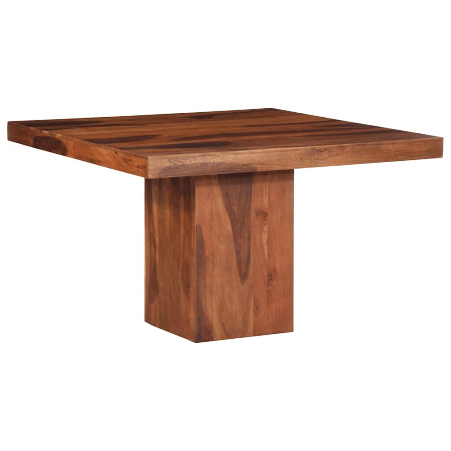 vidaXL Eettafel 120x120x77 cm massief acaciahout vidaXL Eettafel 120x120x77 cm massief acaciahout afbeelding 1